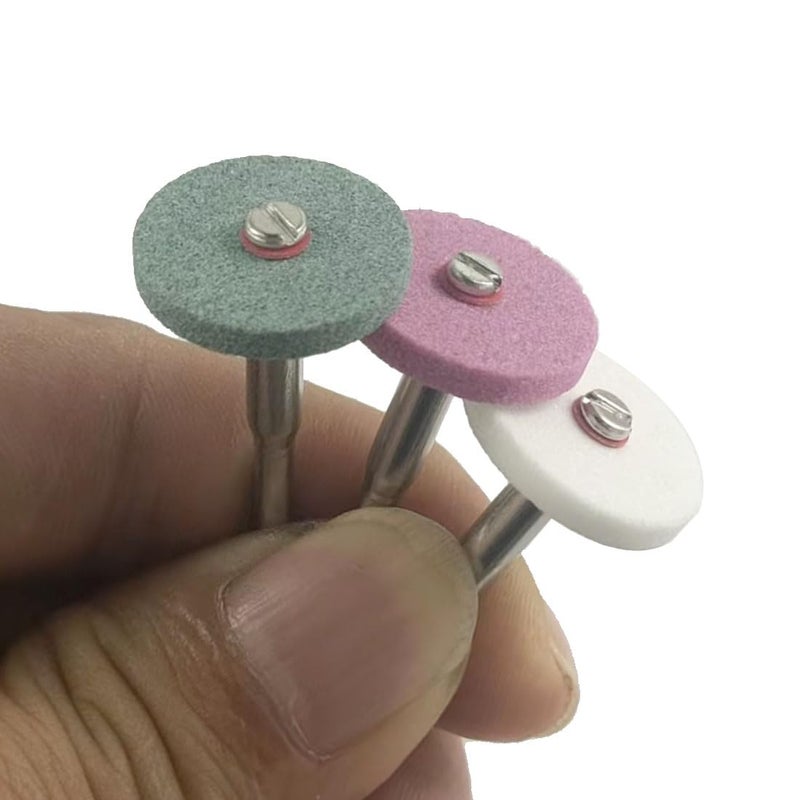 JUNLIXN 𝐉𝐔𝐍𝐋𝐈𝐗𝐍 50 Pcs Rotary Grinding Stone Wheels - 1/8" Shank Aluminum Oxide Mounted Grinding Wheel Sharpening Kits for Dremel - Image 3